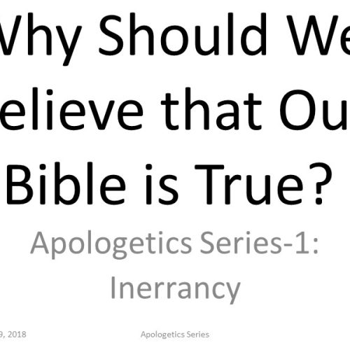Believe Bible is True