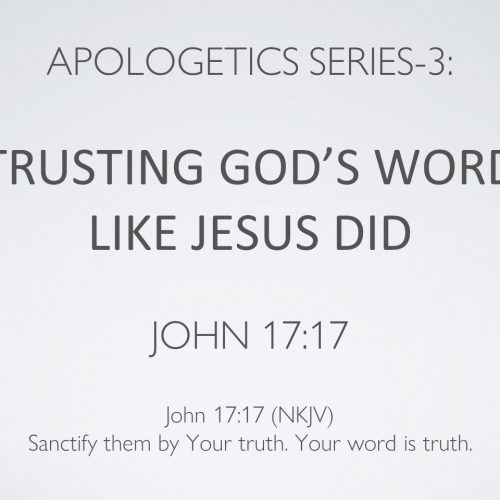 Trusting God's Word