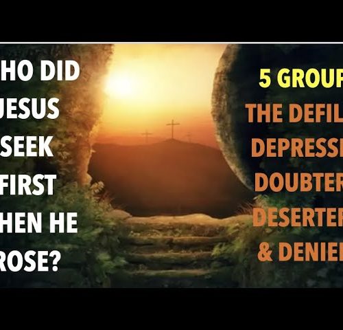 WHO DID JESUS SEEK FIRST