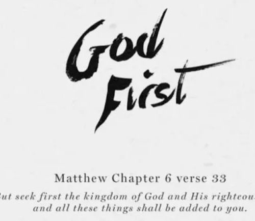 HOW TO PUT GOD FIRST IN 2021