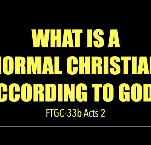 A Normal Christian Look
