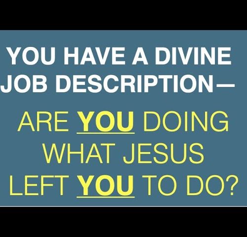 A DIVINE JOB DESCRIPTION