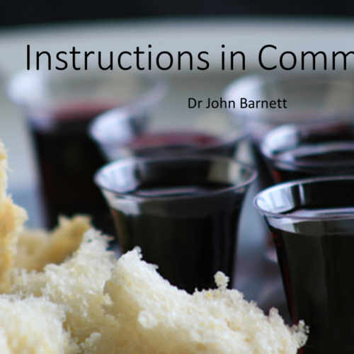 Instructions in Communion