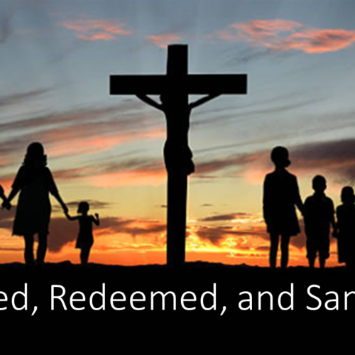 Adopted Redeemed and Sanctified