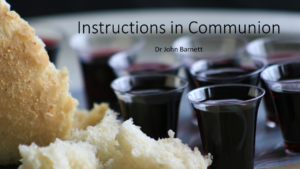 Instructions in Communion
